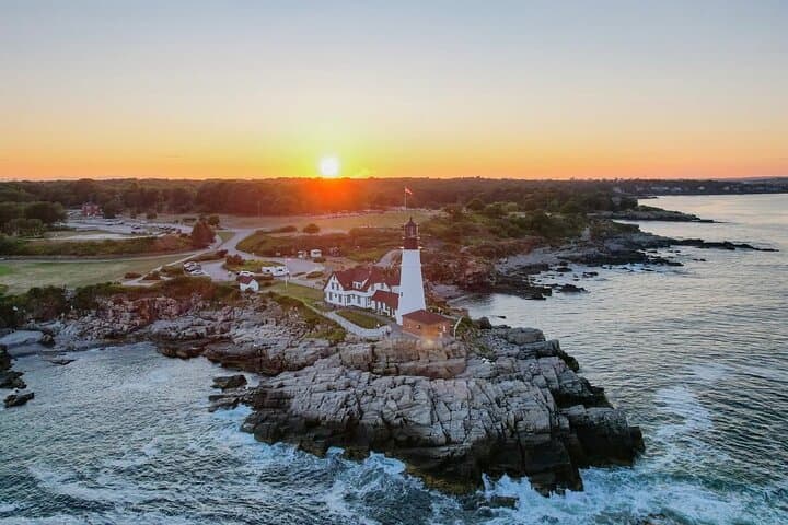Sunset Lighthouse Cruise Along Casco Bay — Portland's Golden-Hour Harbor Tour