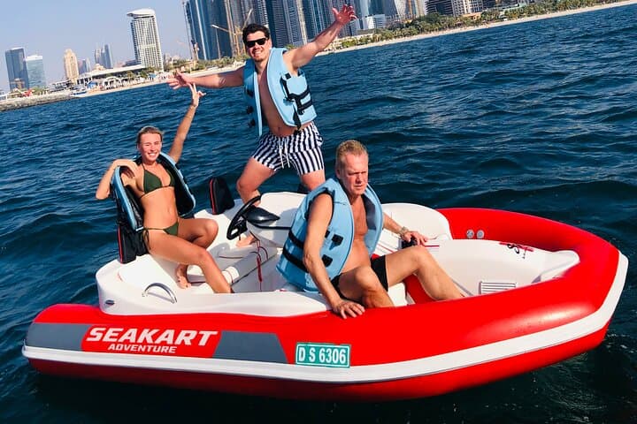 Dubai 120-Min Self-Drive SeaKart: Private Palm & Marina Jet-Boat Tour photo 2