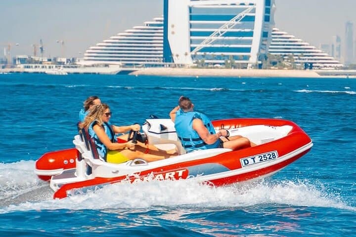 Dubai 120-Min Self-Drive SeaKart: Private Palm & Marina Jet-Boat Tour photo 4