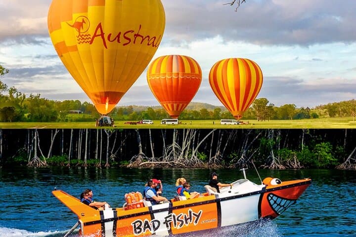 Cairns Sunrise Hot Air Balloon & Trinity Inlet Jet Boat Combo
