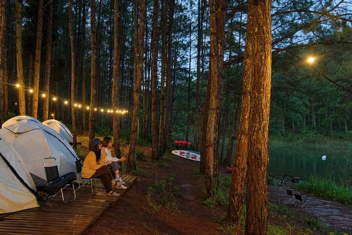 Sunset SUP, BBQ & Overnight Camping on Tuyen Lam Lake photo 6