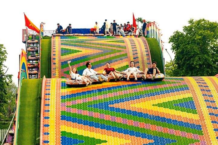 Mega Grand World Hanoi Rainbow Slide: Colorful Family Day Trip Near Hanoi