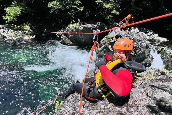 Hidden Canyoning Adventure in Nikko — Jumps, Zipline & 6m Rappel in Crystal Mountain Water