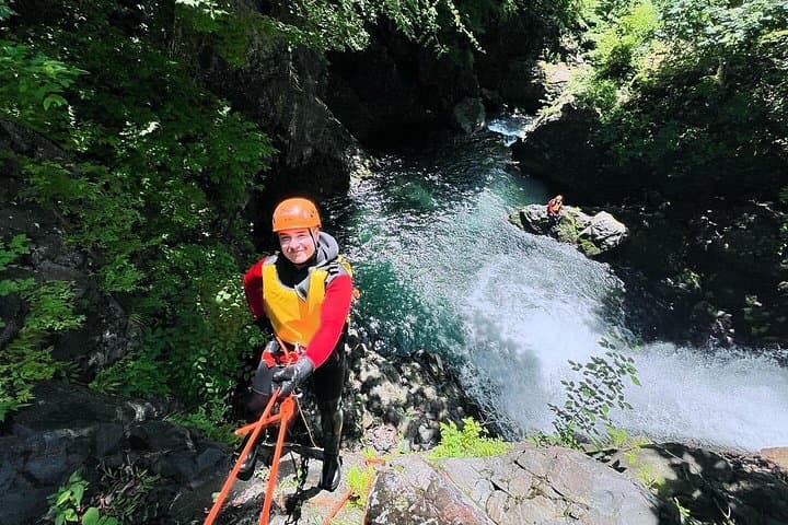 Hidden Canyoning Adventure in Nikko — Jumps, Zipline & 6m Rappel in Crystal Mountain Water photo 4
