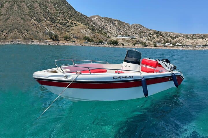 Self-Drive Boat Rental in Milos — Aphrodite II to Kleftiko & Sykia photo 2
