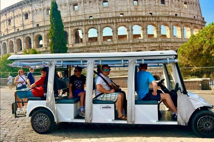Skip-the-Line Colosseum and Rome Golf Cart Private Tour