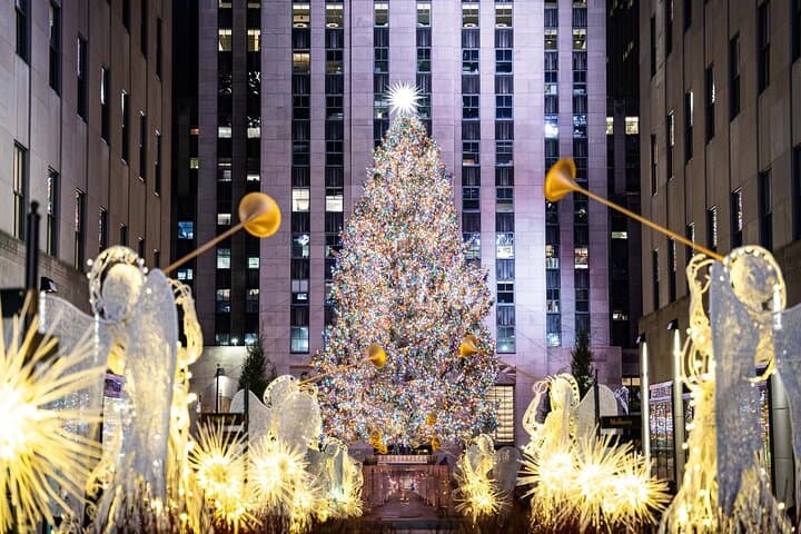 Dyker Heights Holiday Lights Bus Tour — Luxury Evening from Manhattan