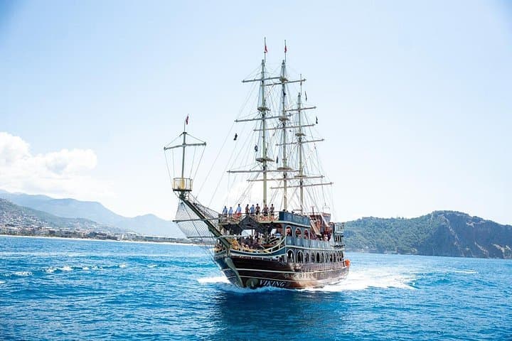 Alanya Pirate Boat Trip: Swim Stops, Sea Caves & Lunch Cruise photo 1