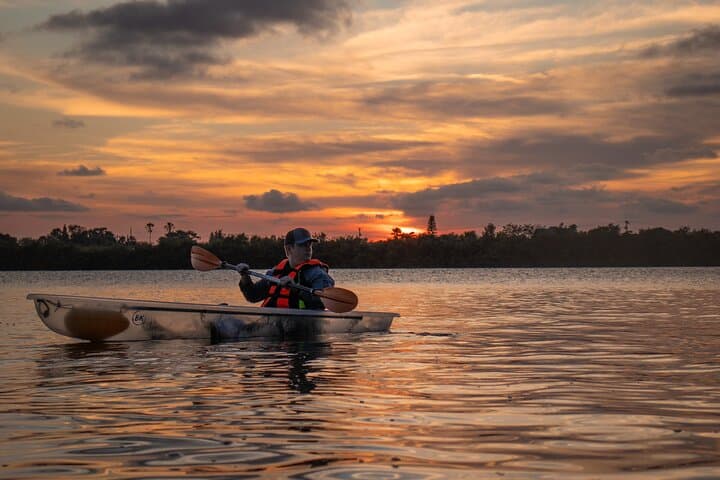 Cocoa Beach Sunset Clear Kayak Tour on the Indian River Lagoon photo 4