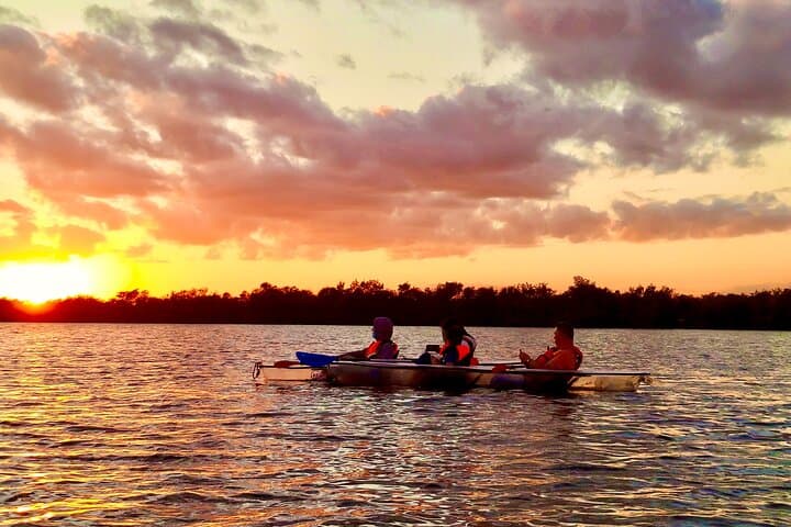 Cocoa Beach Sunset Clear Kayak Tour on the Indian River Lagoon