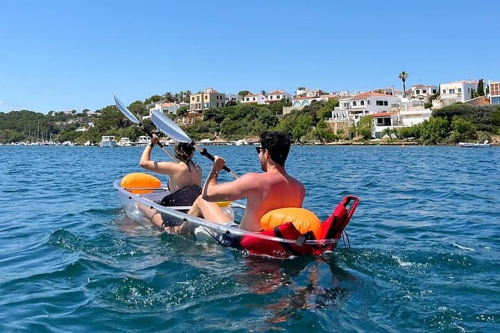 Transparent Kayak Tour in Addaia Bay, Menorca — Guided Sea Kayaking photo 3
