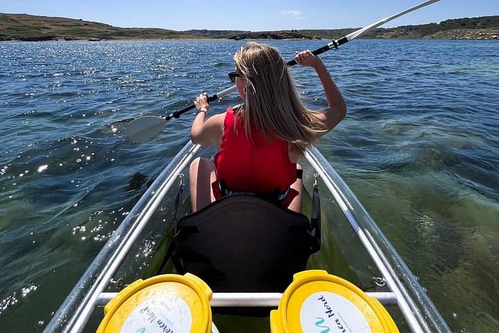 Transparent Kayak Tour in Addaia Bay, Menorca — Guided Sea Kayaking photo 4