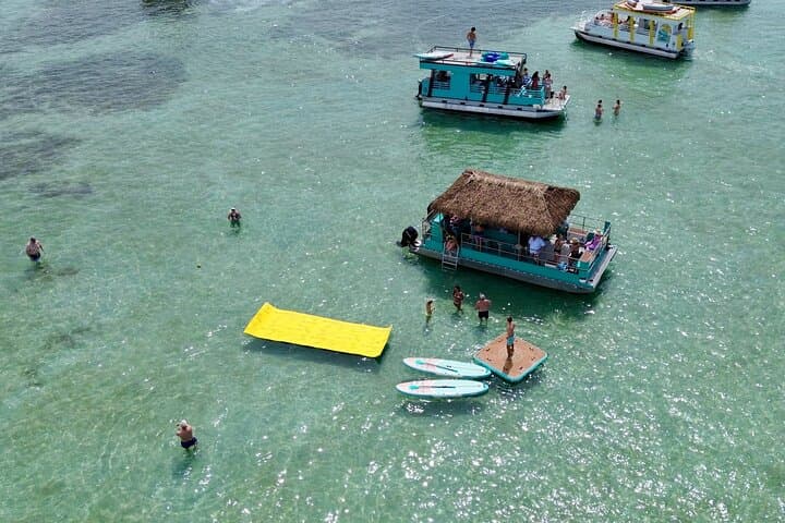 Private Crab Island 18-Passenger Tiki Pontoon Adventure from Destin