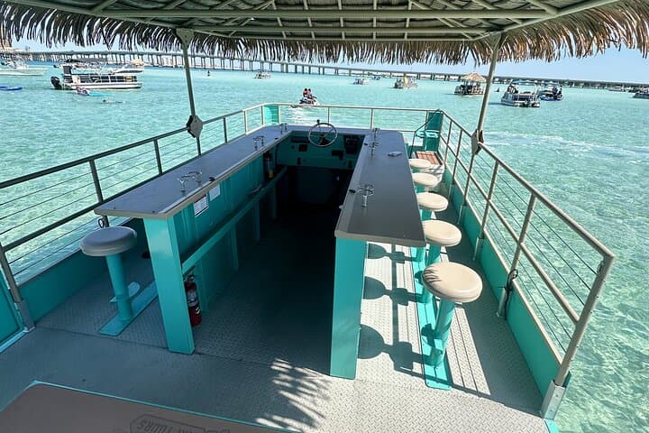Private Crab Island 18-Passenger Tiki Pontoon Adventure from Destin photo 3