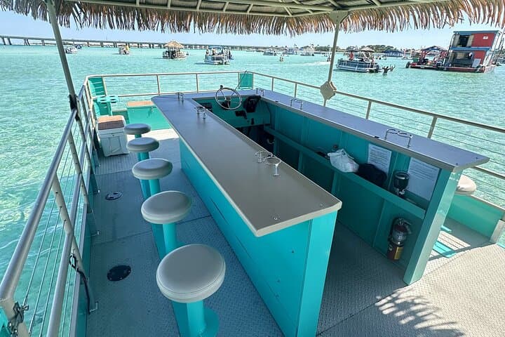 Private Crab Island 18-Passenger Tiki Pontoon Adventure from Destin photo 6