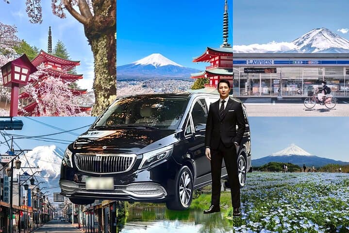 Mt Fuji Carpool Day Tour: Arakurayama, Oishi Park & Oshino Hakkai from Tokyo