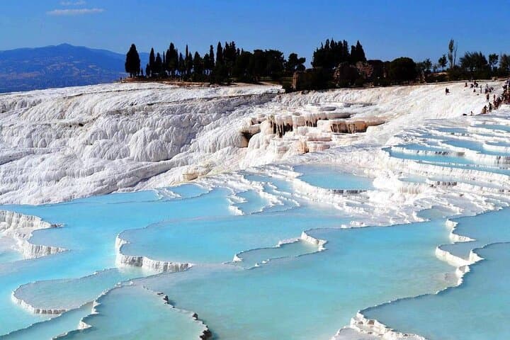 Pamukkale & Hierapolis Day Trip: Travertine Terraces, Cleopatra Pool and Ancient Ruins