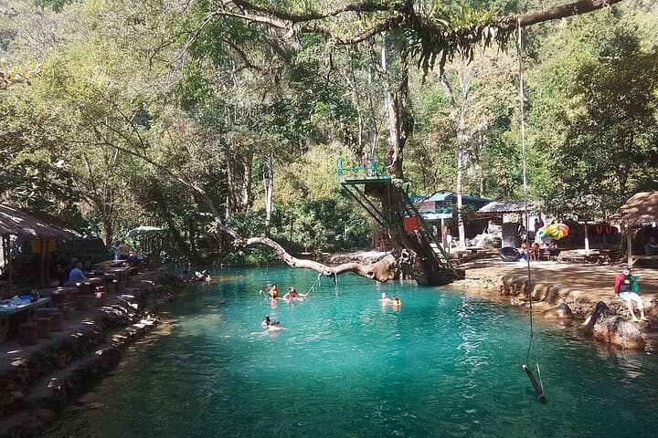 Vang Vieng Blue Lagoon 3: Zipline, Cave Tubing & Kayak Day Tour photo 1