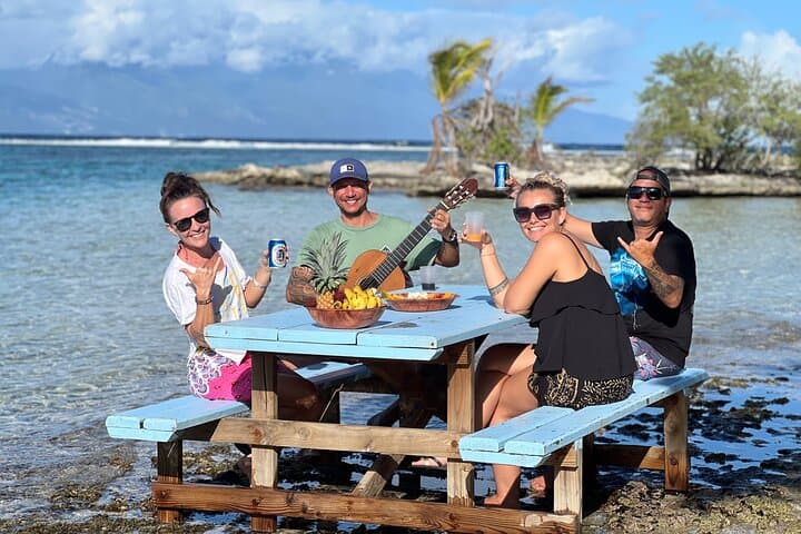 Lagoon Snorkel and Motu Lunch — Discover Moorea's Wild Coast