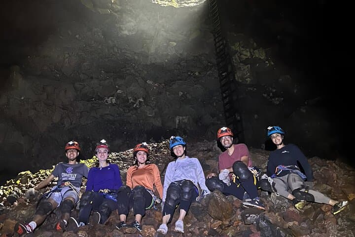 Rappel Inside Trillizos Volcano on Isabela Island — Galápagos Crater Descent Adventure photo 2