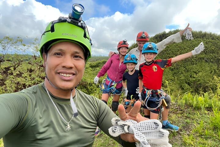 Rappel Inside Trillizos Volcano on Isabela Island — Galápagos Crater Descent Adventure photo 3