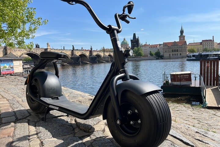 Prague Fat-Tire E‑Scooter Tour — Castle, Petřín & Charles Bridge in 3 Hours
