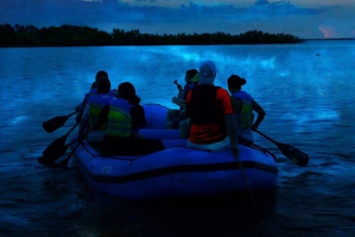 Indian River Lagoon Bioluminescence Rafting from Merritt Island Wildlife Refuge
