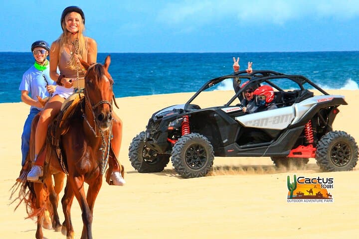 Cabo SXS & Migriño Beach Horseback Combo — Off‑Road Adventure and Oceanfront Ride