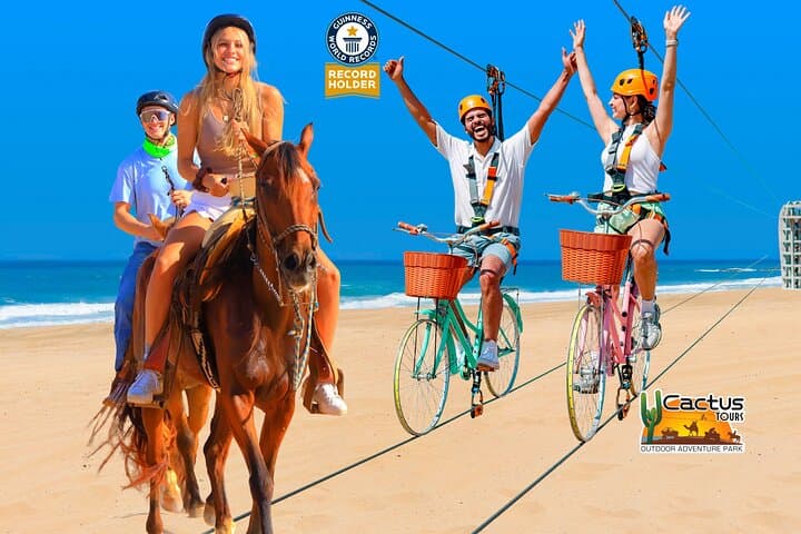 Cabo Sky Bike & Beach Horseback Combo at Migriño Beach