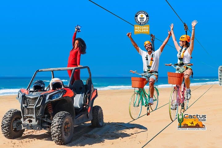 Cabo Beach UTV & Sky Bike Combo: Cactus Park Off‑Road Adventure and Tequila Tasting
