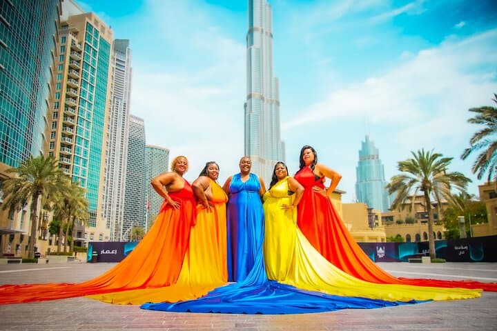 Burj Khalifa Flying Dress Videography: Downtown Dubai Instagram Shoot photo 2