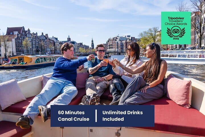 Amsterdam 1-Hour Electric Canal Cruise with Snacks & Drinks