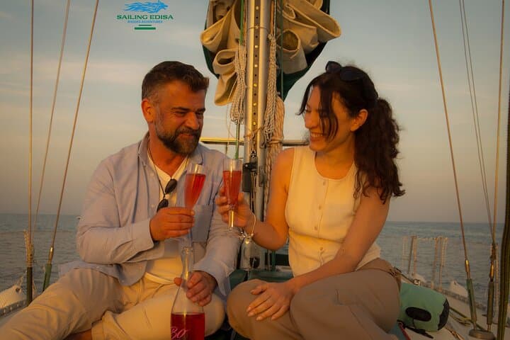 Deluxe Sunset Dinner Sail on Rhodes' East Coast — Vietnamese Cuisine & Champagne