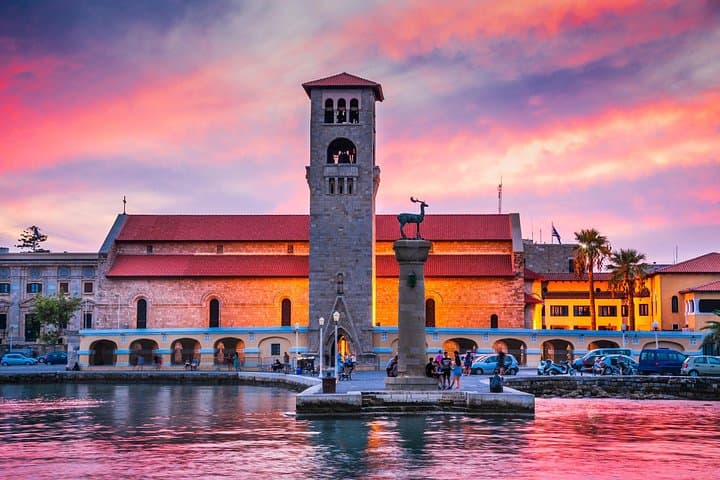 Private Rhodes Sunset and Night Lights Tour: Monte Smith to Old Town photo 3