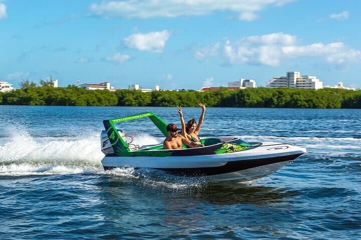 Drive a Speedboat and Snorkel Punta Nizuc — Cancun Mangrove Adventure