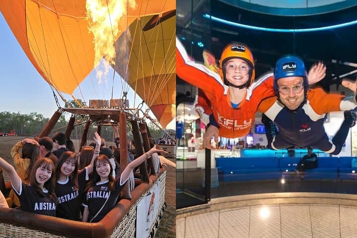 Sunrise Balloon Flight Over the Gold Coast Hinterland + iFLY Indoor Skydiving photo 2