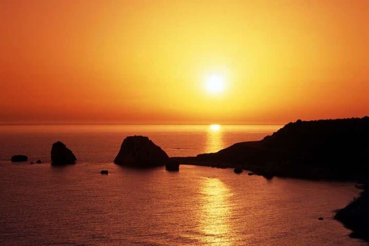 Romantic Night at Aphrodite's Rock: Sunset Swim & Wine near Paphos photo 3
