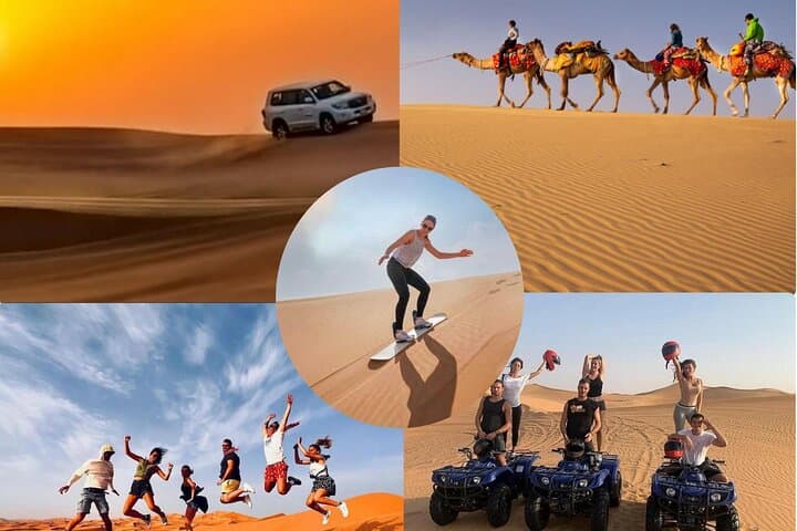 Doha Desert Quad Bike Safari: Dune Bashing, Sandboarding & Camel Ride