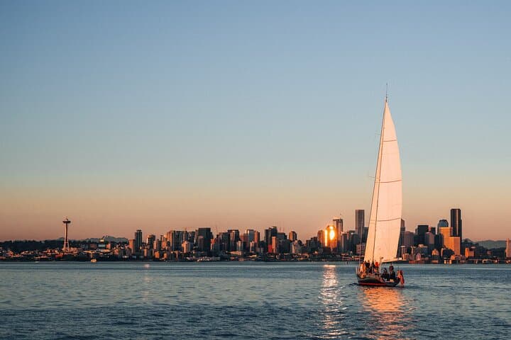Seattle Sunset Sail BYOB: Evening Sail on a 70ft Racing Yacht
