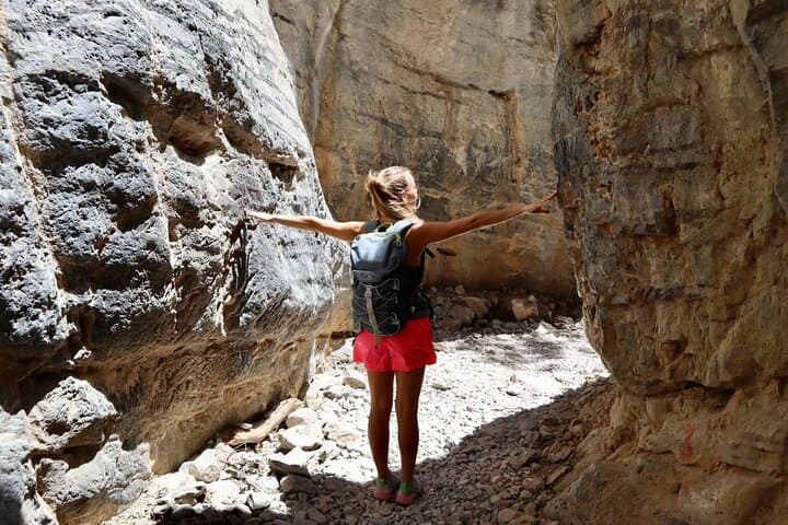 Imbros Gorge Private Guided Hike and Frangokastelo Swim — Full-Day Crete Adventure