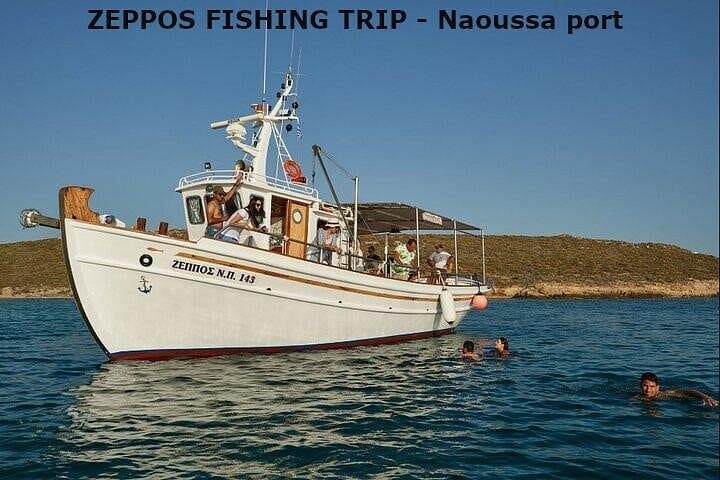 Traditional Kaiki Fishing Tour from Naousa — Swim, Fish, and Greek Lunch