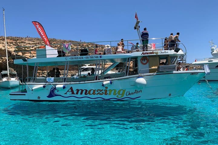Malta Coastline Cruise to Comino's Blue Lagoon & Crystal Lagoon photo 2
