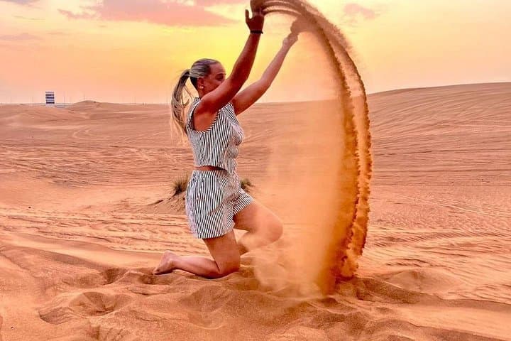 Morning Desert Safari Dubai — Dune Bashing, Sandboarding & Falcon Photo photo 3