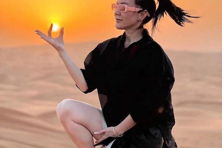Morning Desert Safari Dubai — Dune Bashing, Sandboarding & Falcon Photo photo 2