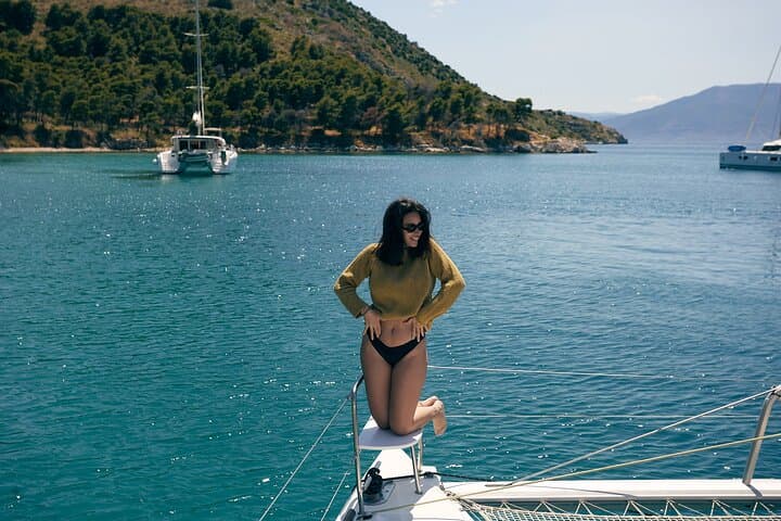 Nafplio Catamaran Cruise: Romvi & Daskalio Semi-Private Sail with Local Treats photo 4