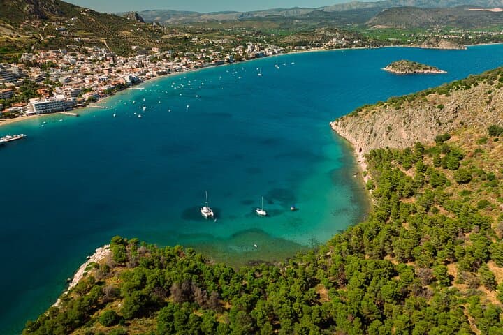 Private Catamaran Cruise from Nafplio — Hidden Beaches, Swimming & Nemea Wine photo 6