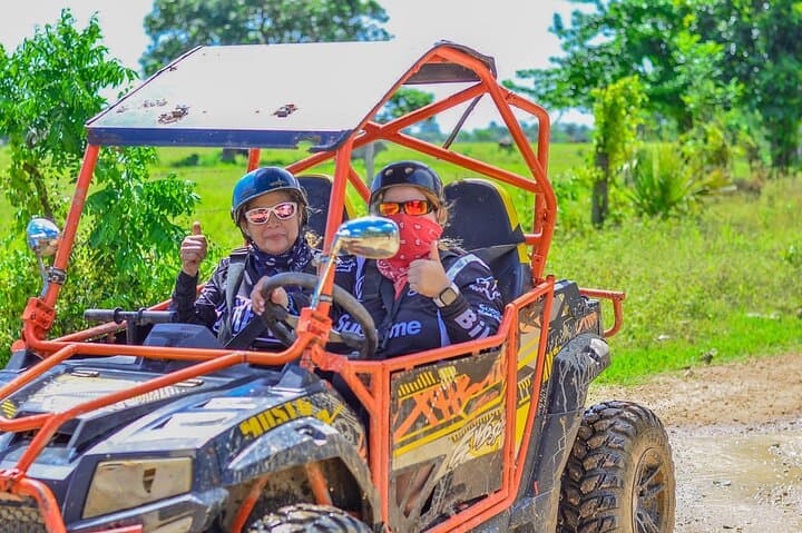 Sunset-Polaris-4WD-Buggy-Tour-and-Cenote-Swim-in-Punta-Cana photo 2