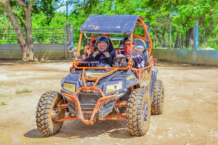 Sunset-Polaris-4WD-Buggy-Tour-and-Cenote-Swim-in-Punta-Cana photo 3