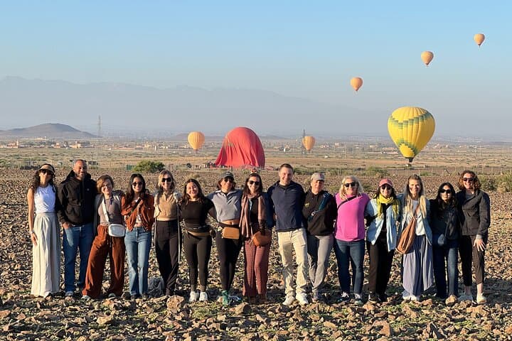 Sunrise Hot Air Balloon Over Marrakech and the Atlas