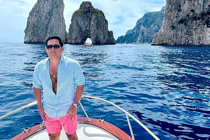Capri Private Gozzo Boat Tour: Blue Grotto, Faraglioni & Coastal Caves photo 3